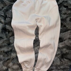White Jogger Sweatpants